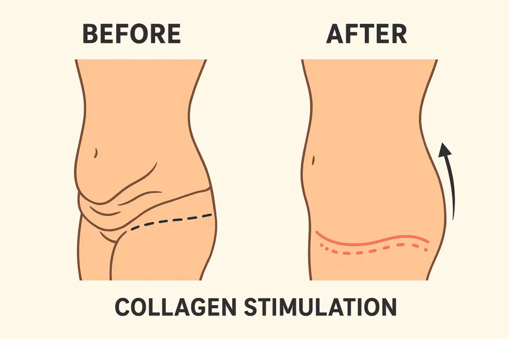 Before and after results for sagging skin after weight loss injections Barnsley